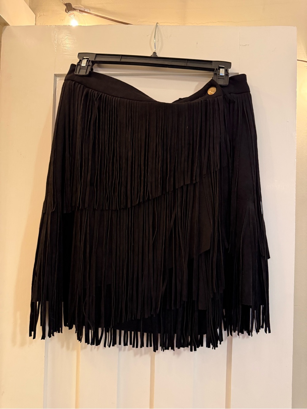 Black Fringe Layered Skirt – Women’s Stylish Fringe Skirt